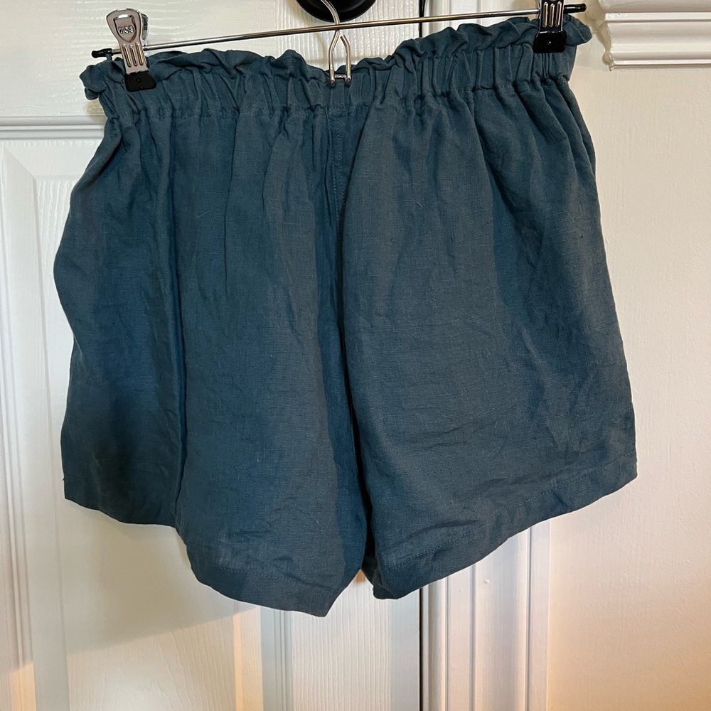Bed Threads Teal (Petrol) Linen Short Set - Picture 7 of 7